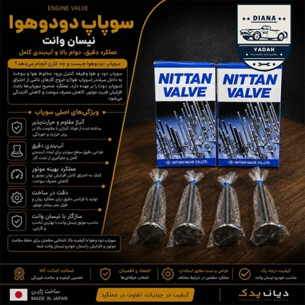 سوپاپ دود و هوا نیسان NITTAN ژاپن